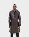 Bryson Men's Leather Fall Trench Coat